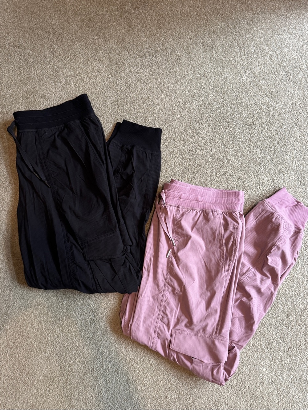 lululemon Dance Studio Relaxed-Fit Mid-Rise Cargo Jogger Women’s L, pink & black